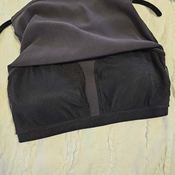 Buffbunny Journey Collection Black Crossroads Ribbed Crop Top Tank Size Large - Picture 4 of 4